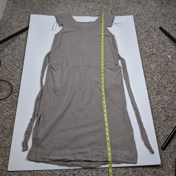 Prologue Linen Peasant Cottagecore Midi Dress - Picture 10 of 10